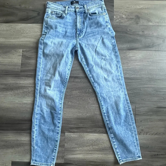 7 for All Mankind Straight Leg Jeans Size 25 - Picture 1 of 5